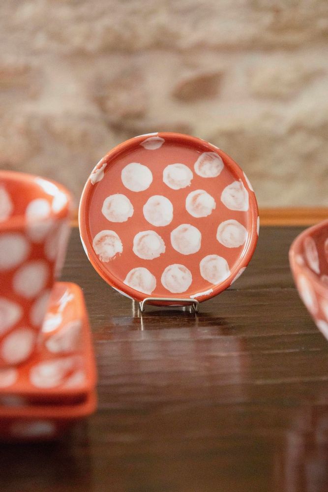 Assiettes au quotidien - Petite assiette ronde Anthologist Dot, 10 cm, argile rouge - ANTHOLOGIST