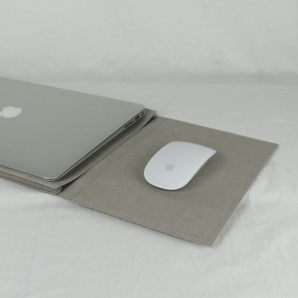 Leather goods - [studio floue] Paper Leather Laptop Pouch - SEOUL DESIGN FOUNDATION