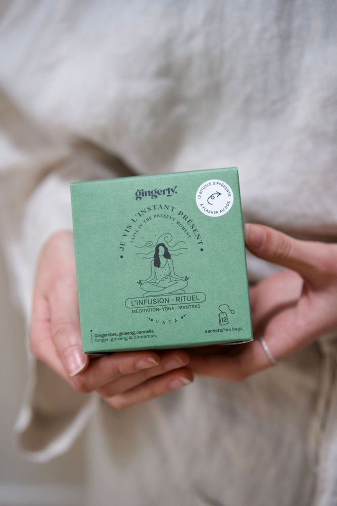 Senteurs - Infusion-Rituel - Je vis l'instant présent - Sachets individuels - GINGERLY