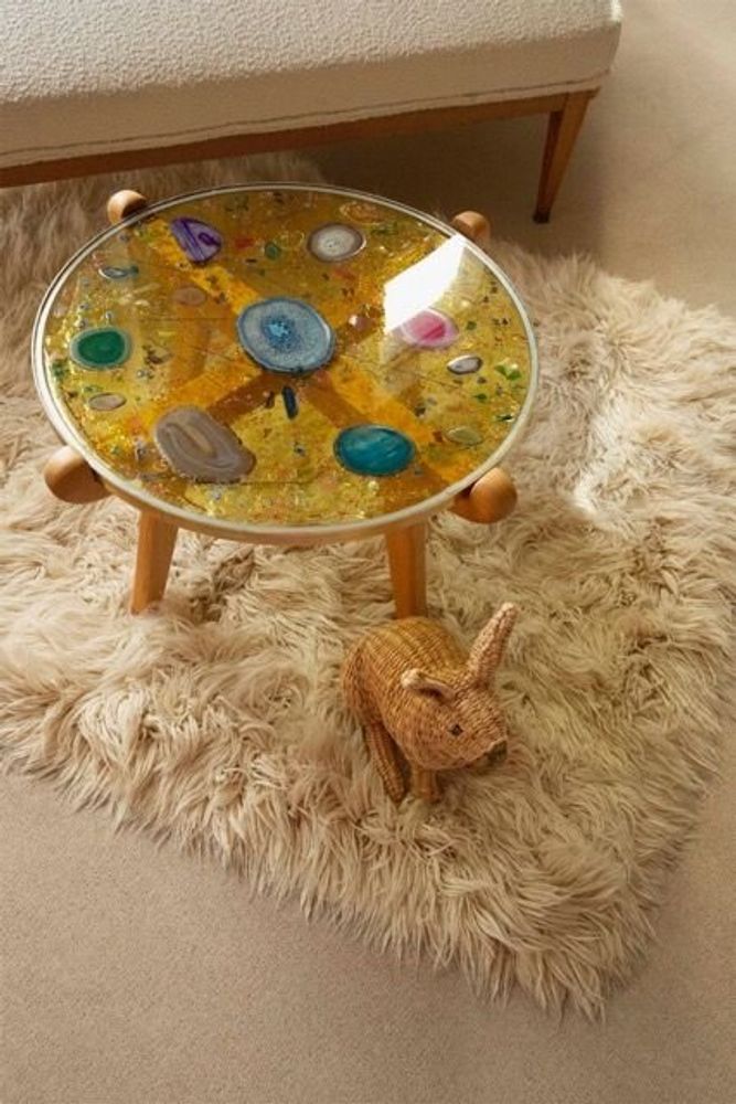 Autres tables  - Table en verre kaléidoscope en agate - ANTHOLOGIST