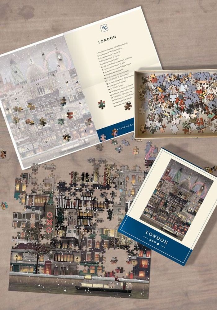 Jeux enfants - Puzzle de Londres (500 pièces) - MARTIN SCHWARTZ
