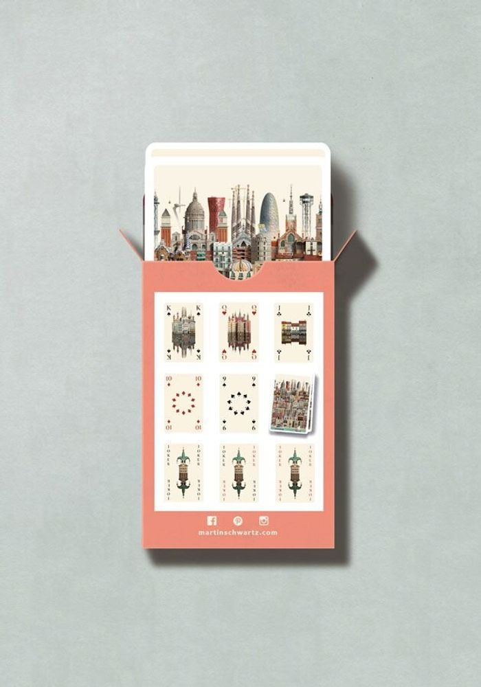 Gifts - Barcelona playing cards (single deck) - MARTIN SCHWARTZ