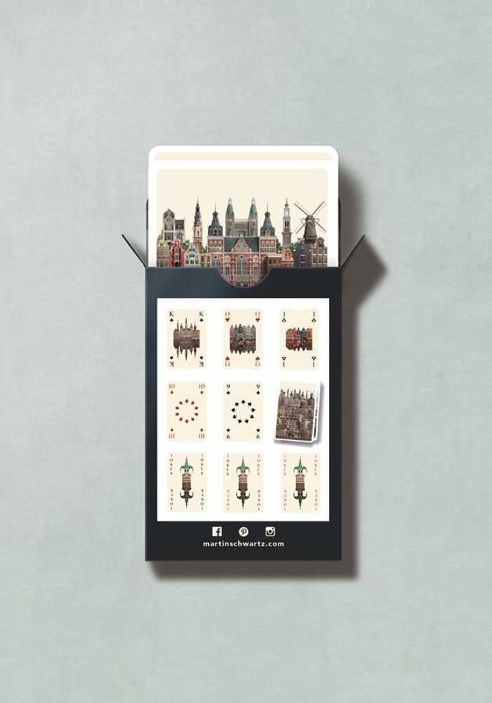 Gifts - Amsterdam playing cards (single deck) - MARTIN SCHWARTZ