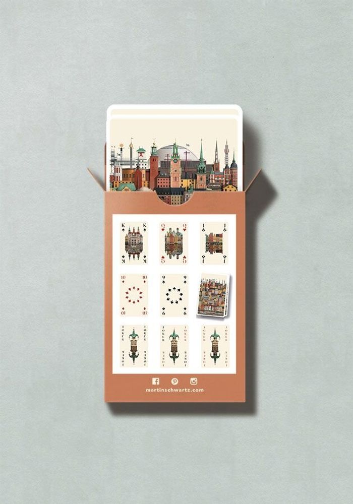 Gifts - Stockholm playing cards (single deck) - MARTIN SCHWARTZ