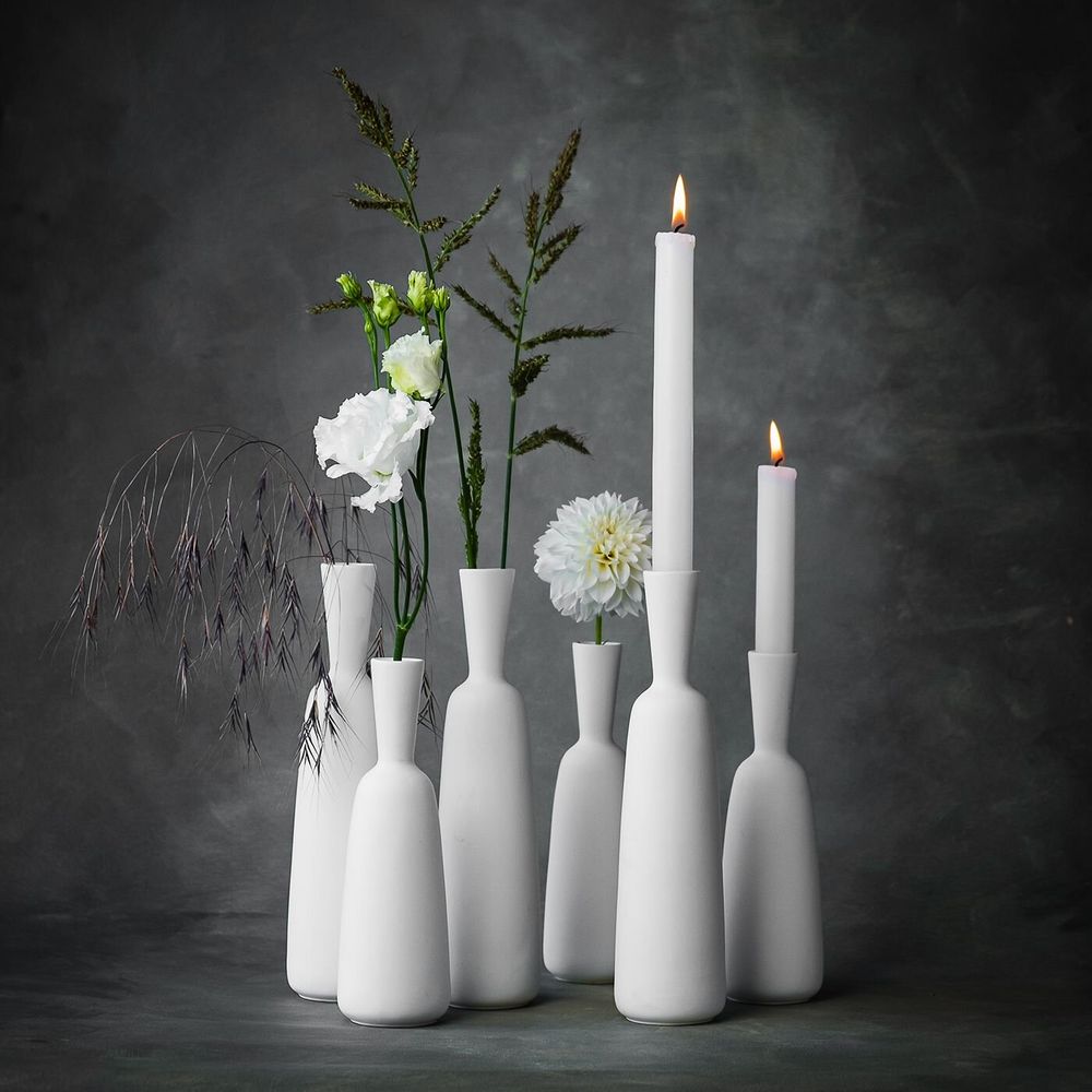Vases - ANNA alto - vase et bougeoir, 2 tailles différentes - KLATT OBJECTS
