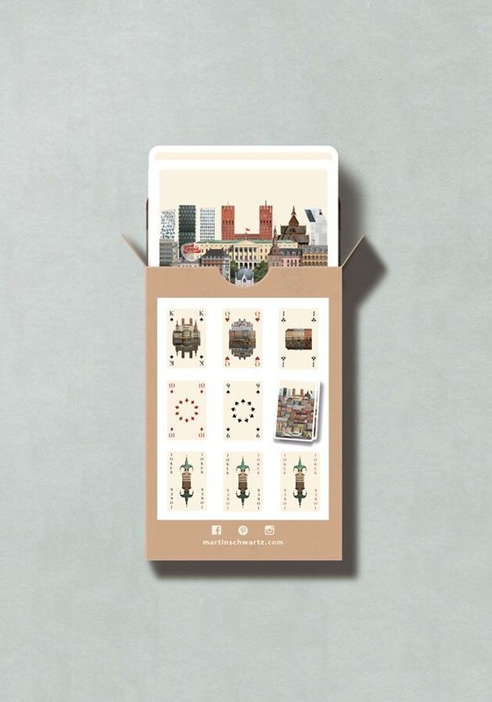 Gifts - Oslo playing cards (single deck) - MARTIN SCHWARTZ