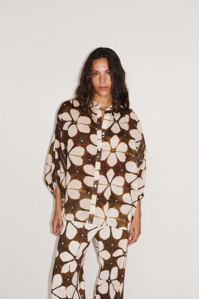 Prêt-à-porter - 1 . CHEMISE M3/4 LOTUS - STELLA FOREST