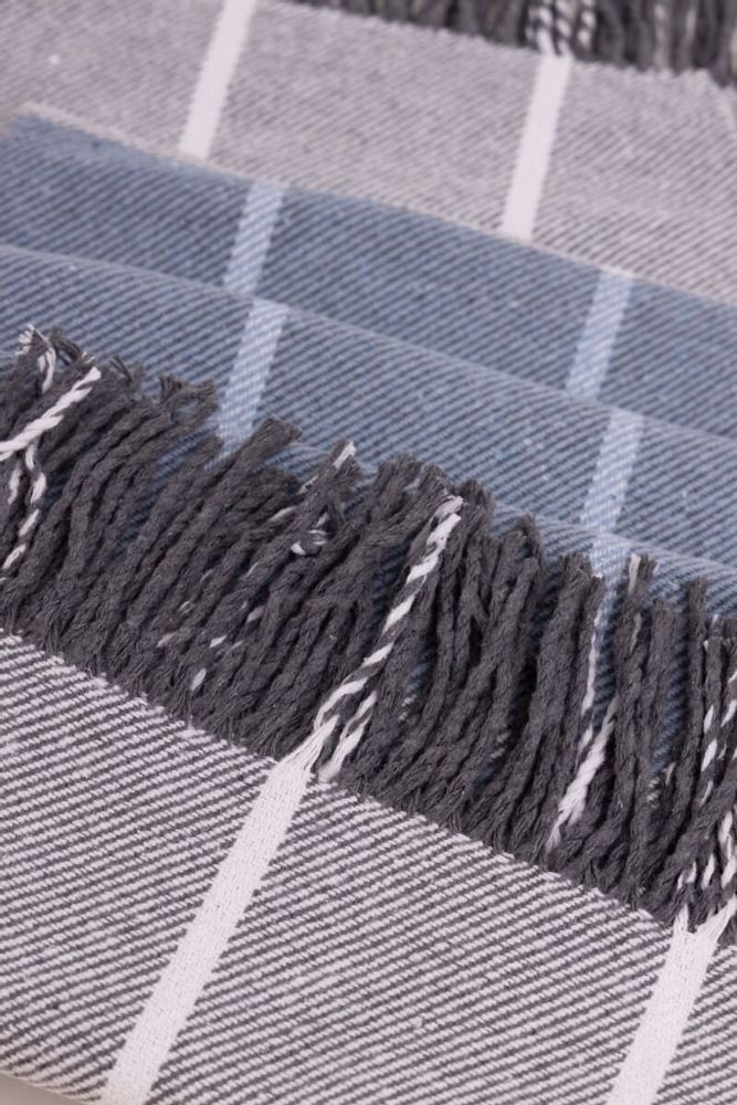 Plaids - Couverture ONTARIO, 140 x 200 cm, bleu clair - DILIOS