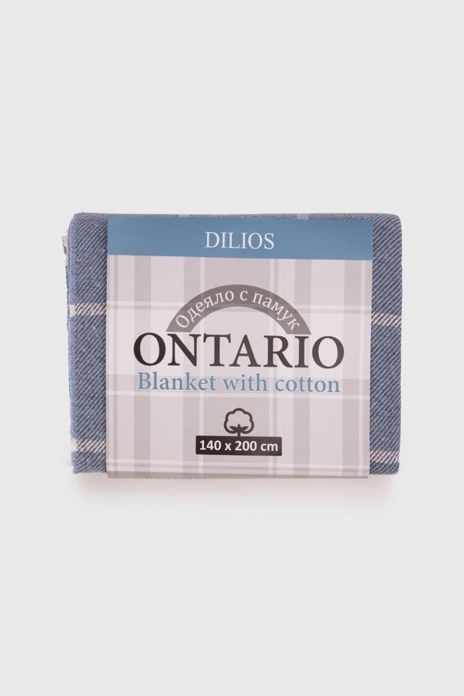 Plaids - Couverture ONTARIO, 140 x 200 cm, bleu clair - DILIOS