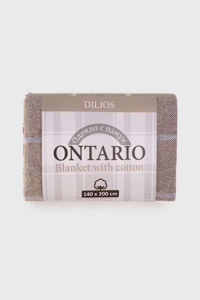 Plaids - Couverture ONTARIO, 140 x 200 cm, beige - DILIOS