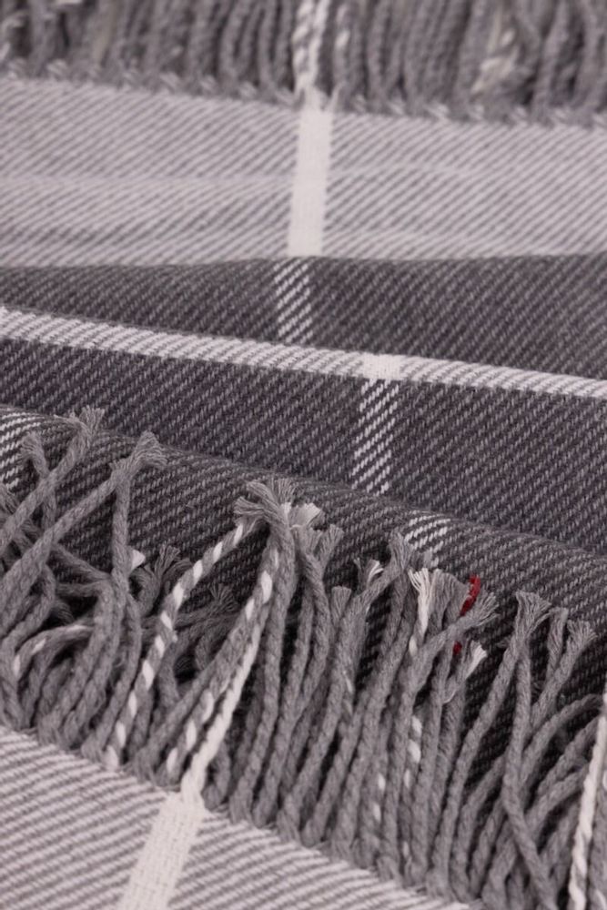 Throw blankets - Blanket ONTARIO, 140x200cm, Grey - DILIOS