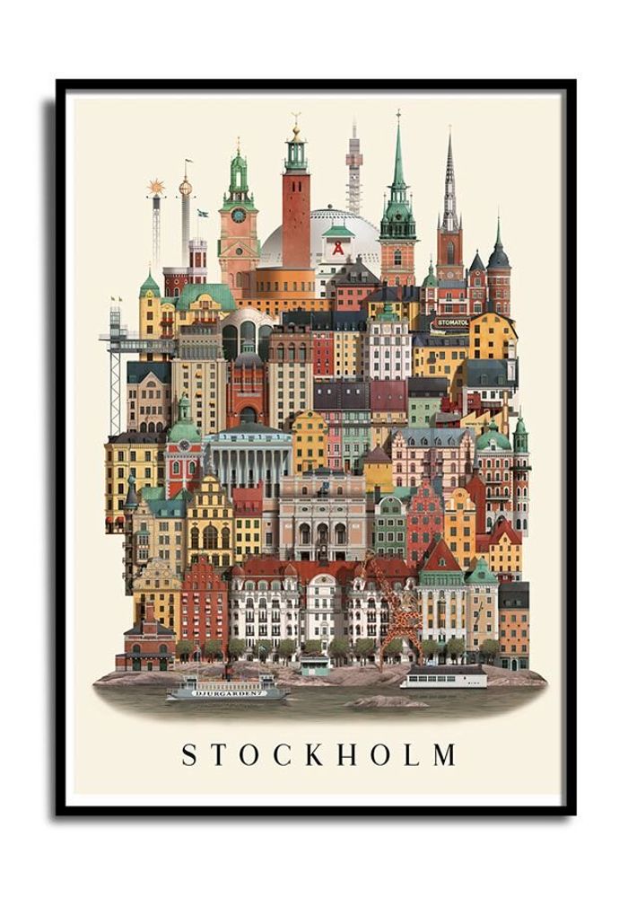 Poster - Stockholm poster - MARTIN SCHWARTZ
