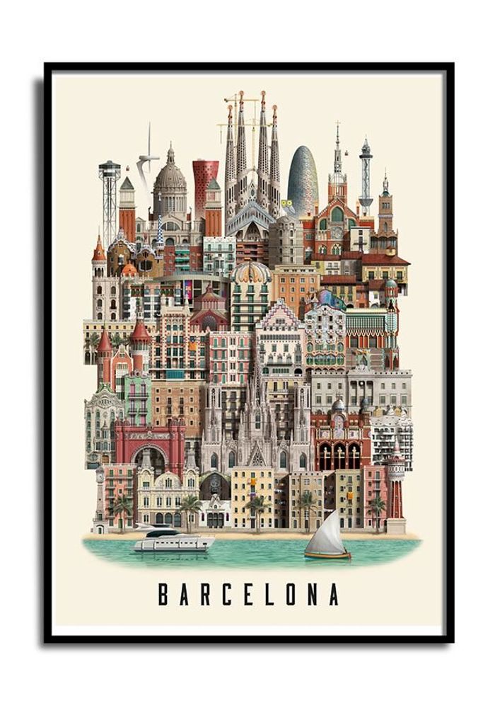 Poster - Barcelona poster - MARTIN SCHWARTZ