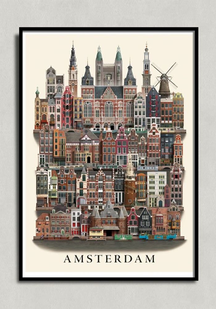 Poster - Amsterdam poster - MARTIN SCHWARTZ