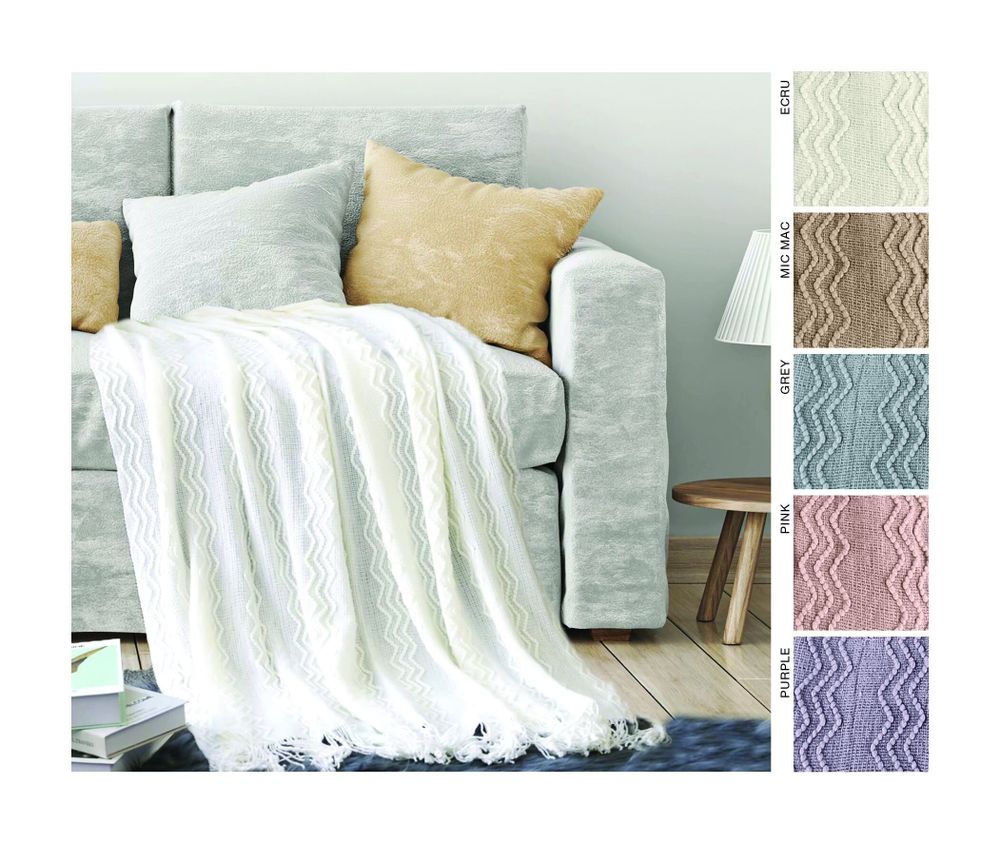 Throw blankets - Blanket Marilyn ,130x170cm,beige - DILIOS