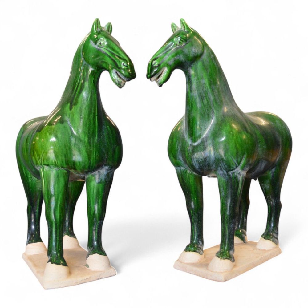 Sculptures, statuettes et miniatures - Statue Cheval de céramique - PAGODA INTERNATIONAL