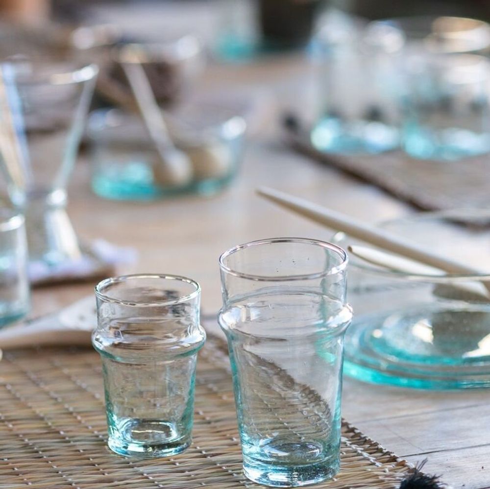 Mugs - Handmade Beldi glassware – Authentic Moroccan recycled glass - COSYDAR-DECO