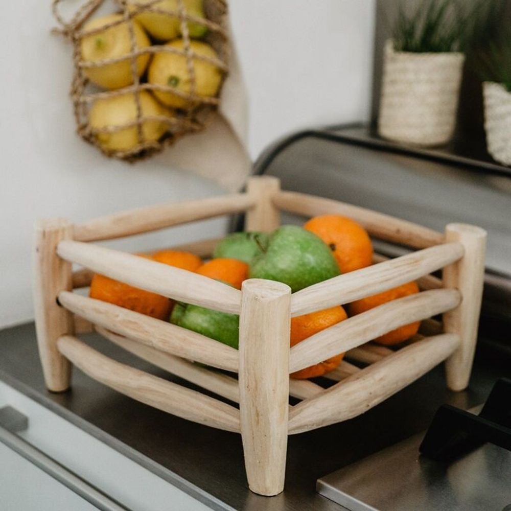 Cutlery set - Wood and natural fiber kitchenware – Handmade eco design - COSYDAR-DECO