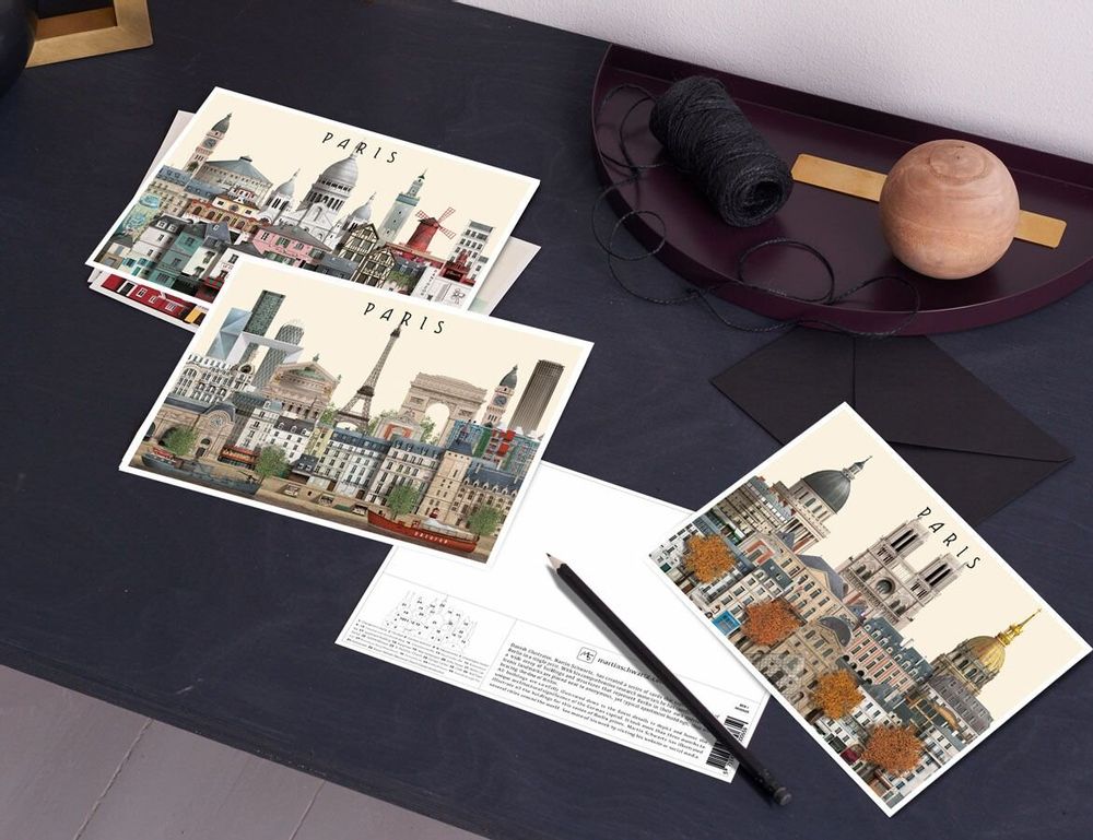 Card shop - Paris post cards - MARTIN SCHWARTZ