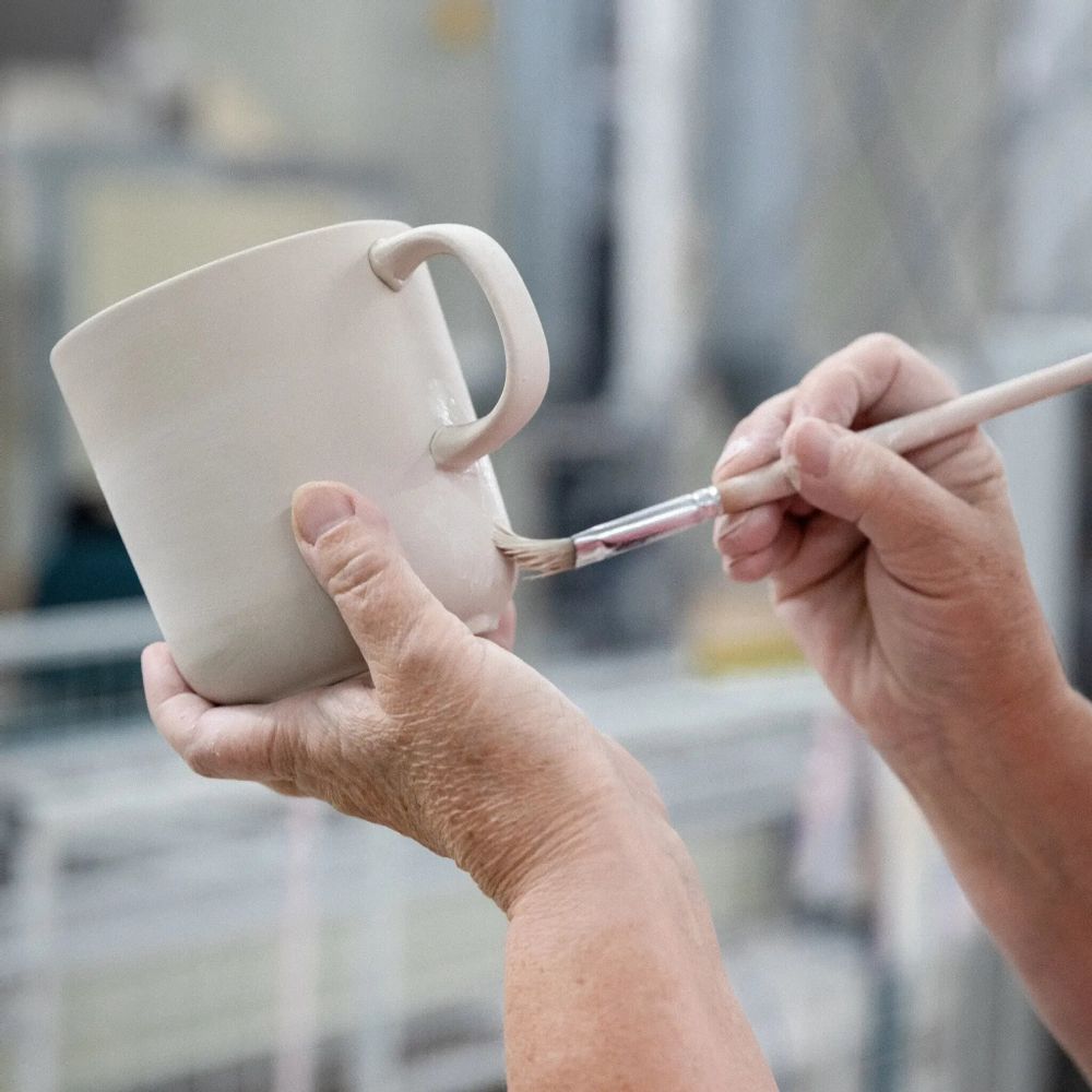 Mugs - Tuntu Mug Pink Natural white 0,25 l - PENTIK