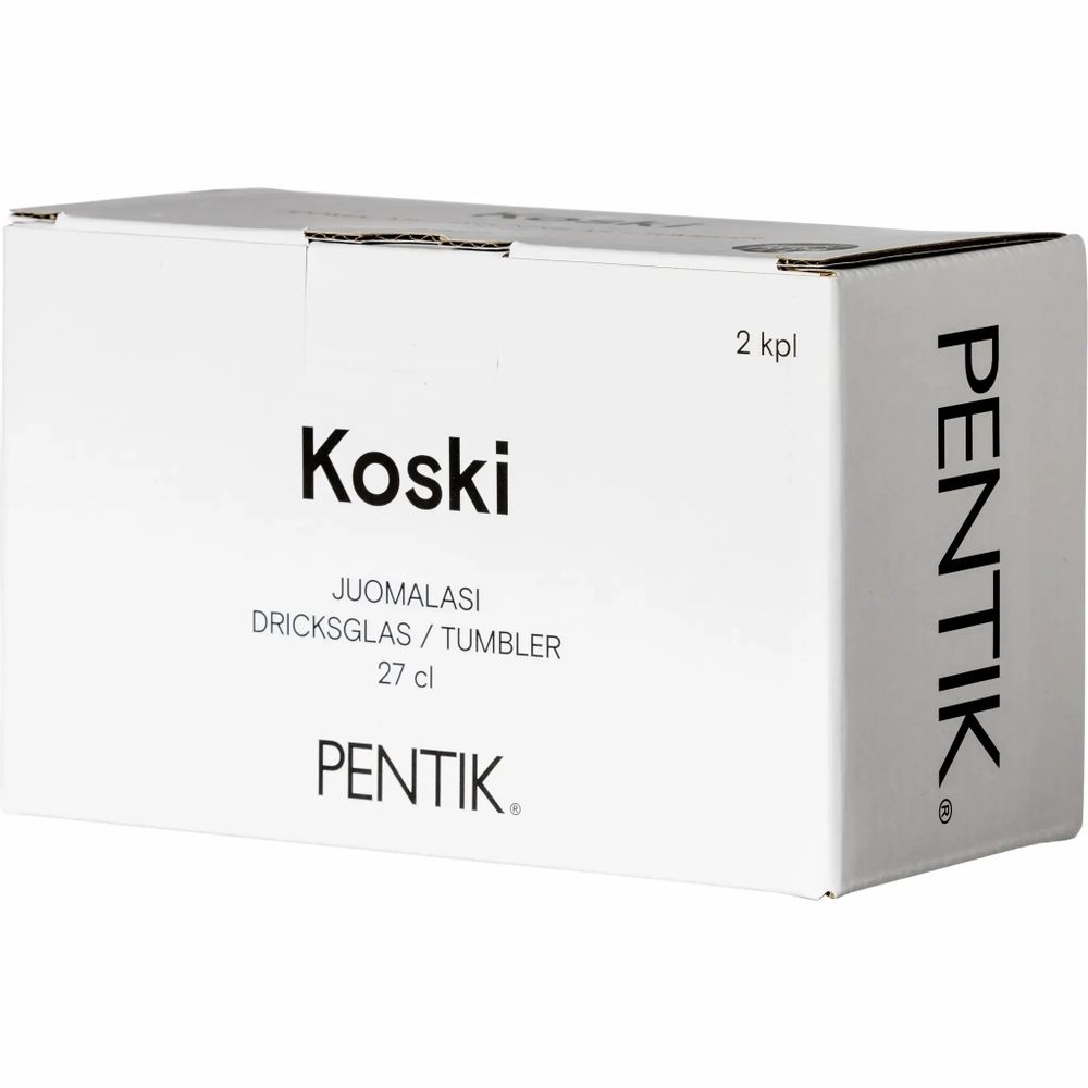 Verres - Koski Gobelet 2 pcs Gris 27 cl - PENTIK