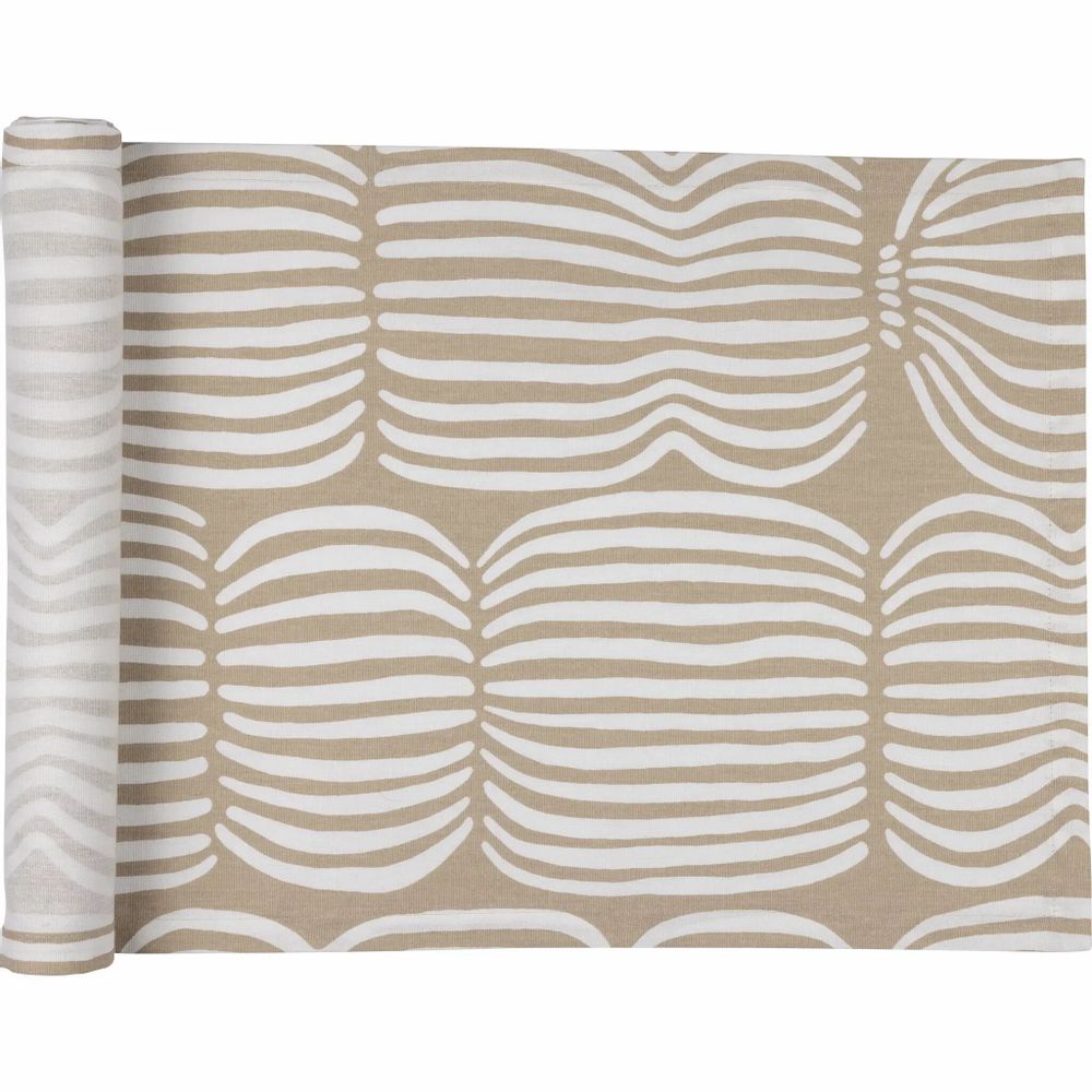 Nappes - Tapis de couloir Vilja enduit marron clair 45x160 cm - PENTIK