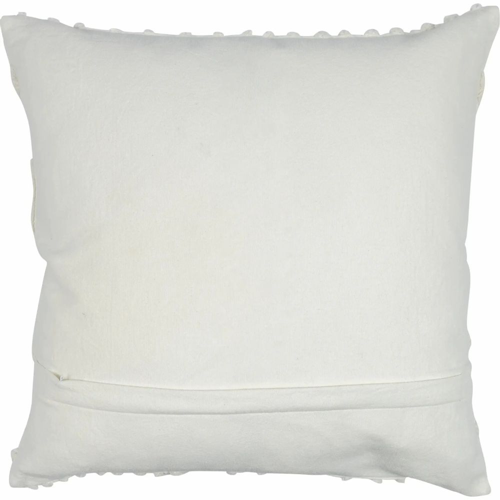 Coussins textile - Housse de coussin capitonnée Vilja Blanc naturel 45x45 cm - PENTIK