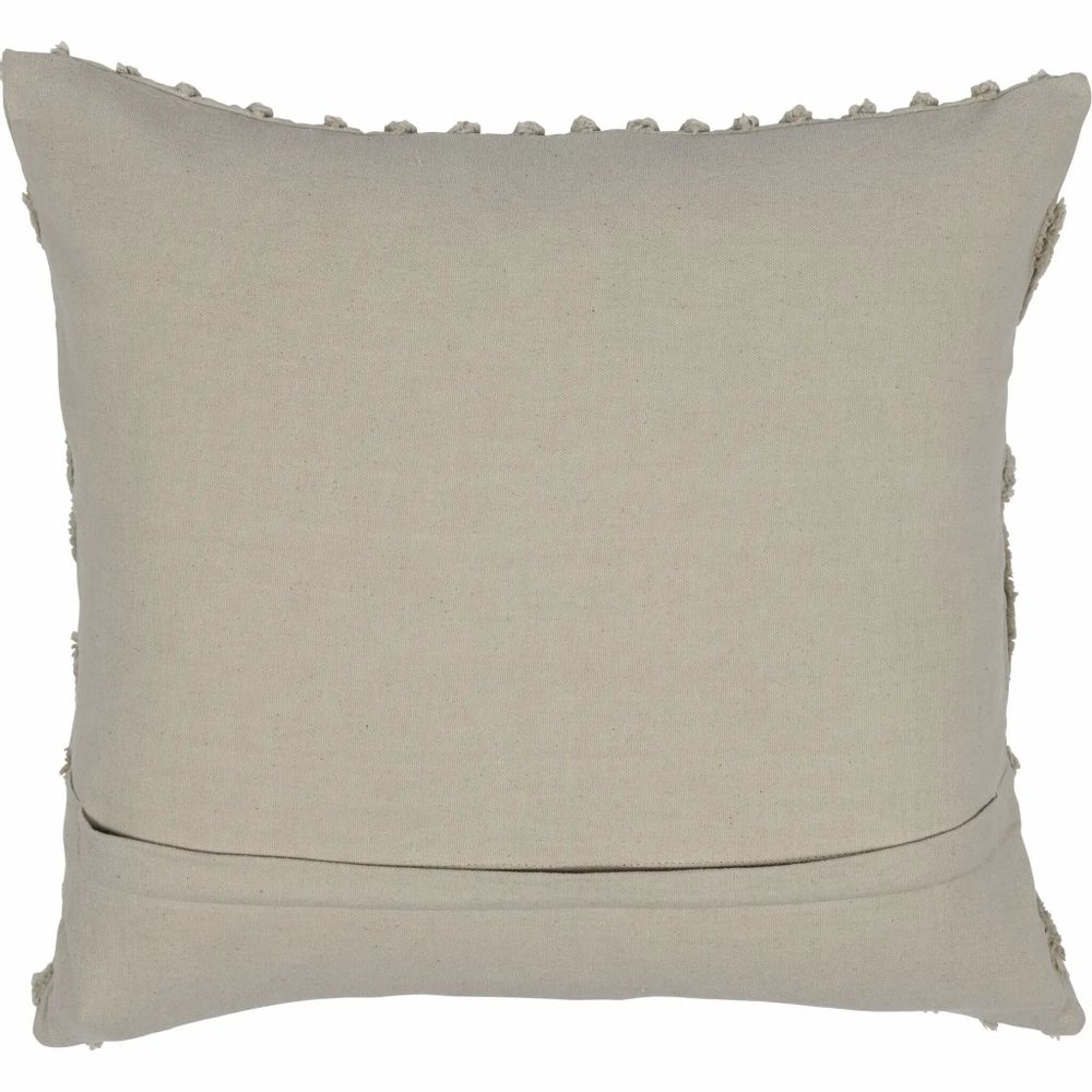 Coussins textile - Housse de coussin capitonnée Vilja marron clair 45x45 cm - PENTIK
