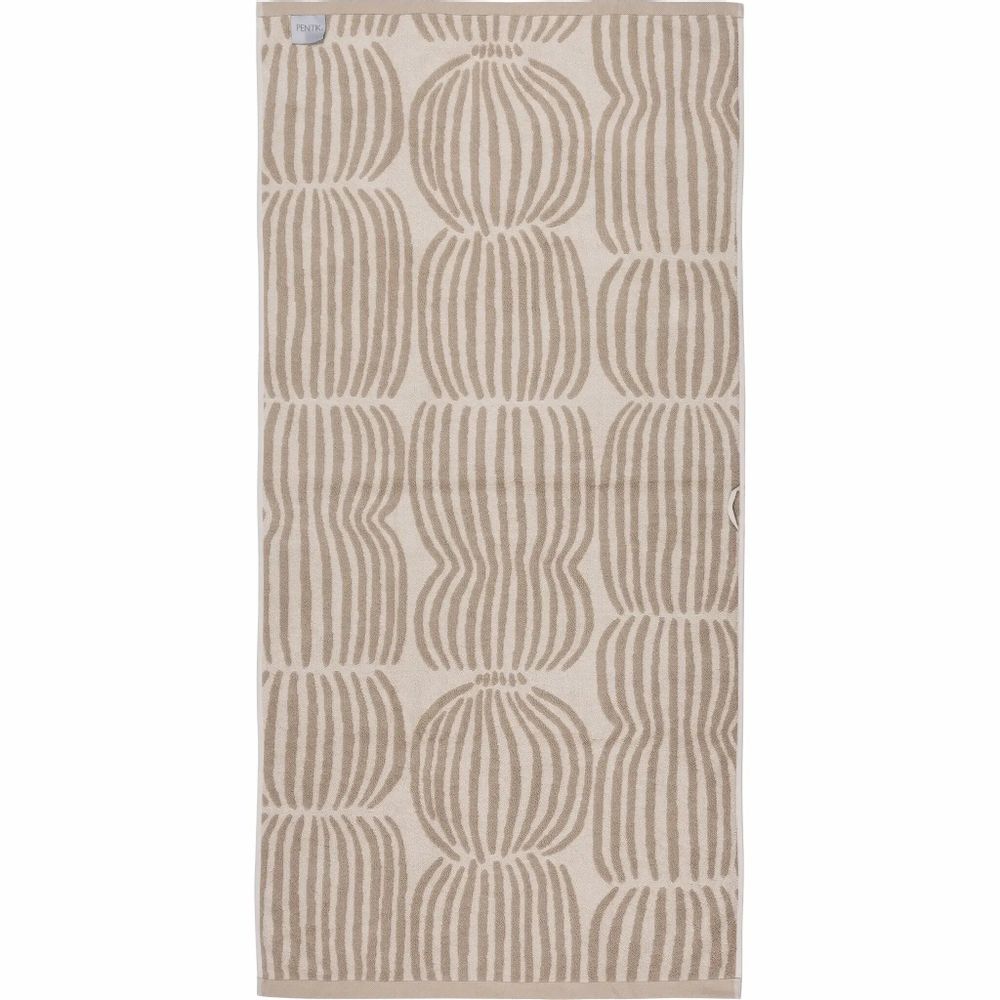 Bath towels - Vilja Bath Towel Light Brown 70x150 cm - PENTIK
