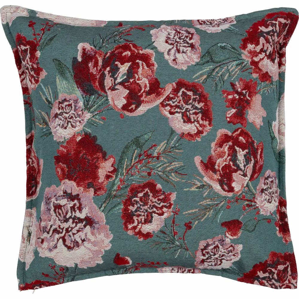 Fabric cushions - Kimara Cushion Cover Tapestry Style Green 45x45 cm - PENTIK