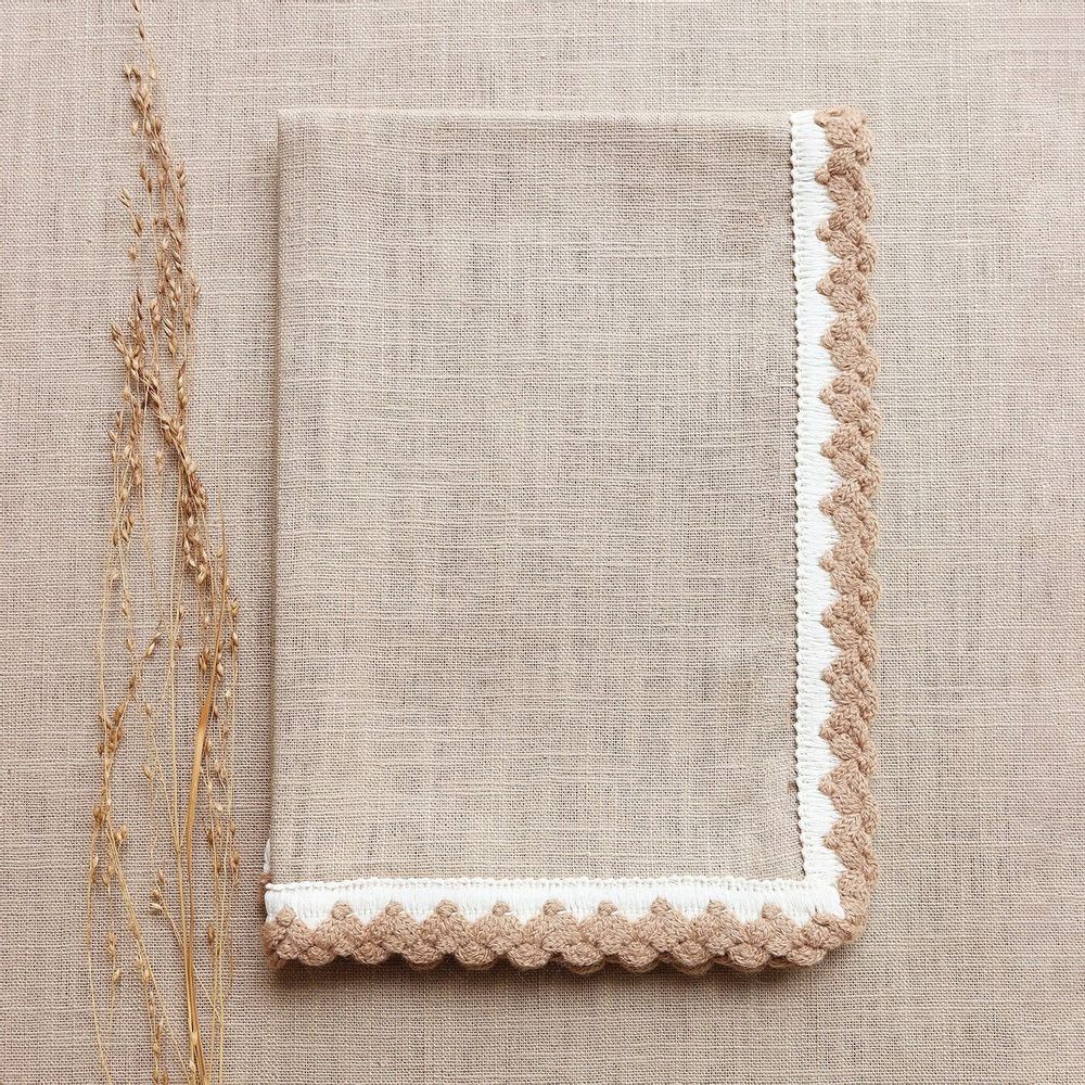Couettes et oreillers - Housse de coussin en lin | TRICOT - GIARDINO SEGRETO