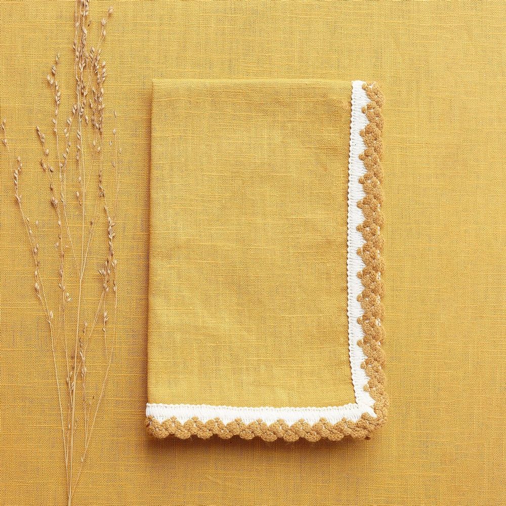 Couettes et oreillers - Housse de coussin en lin | TRICOT - GIARDINO SEGRETO