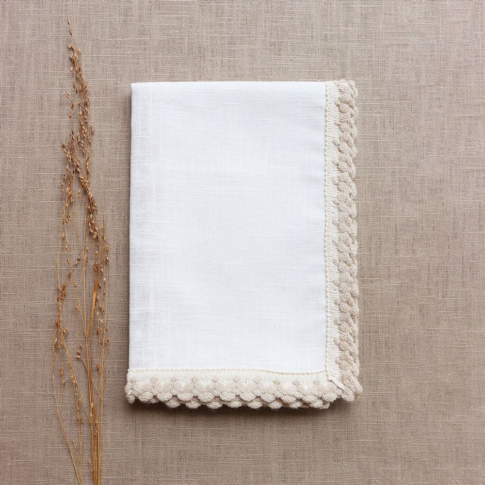 Couettes et oreillers - Housse de coussin en lin | TRICOT - GIARDINO SEGRETO
