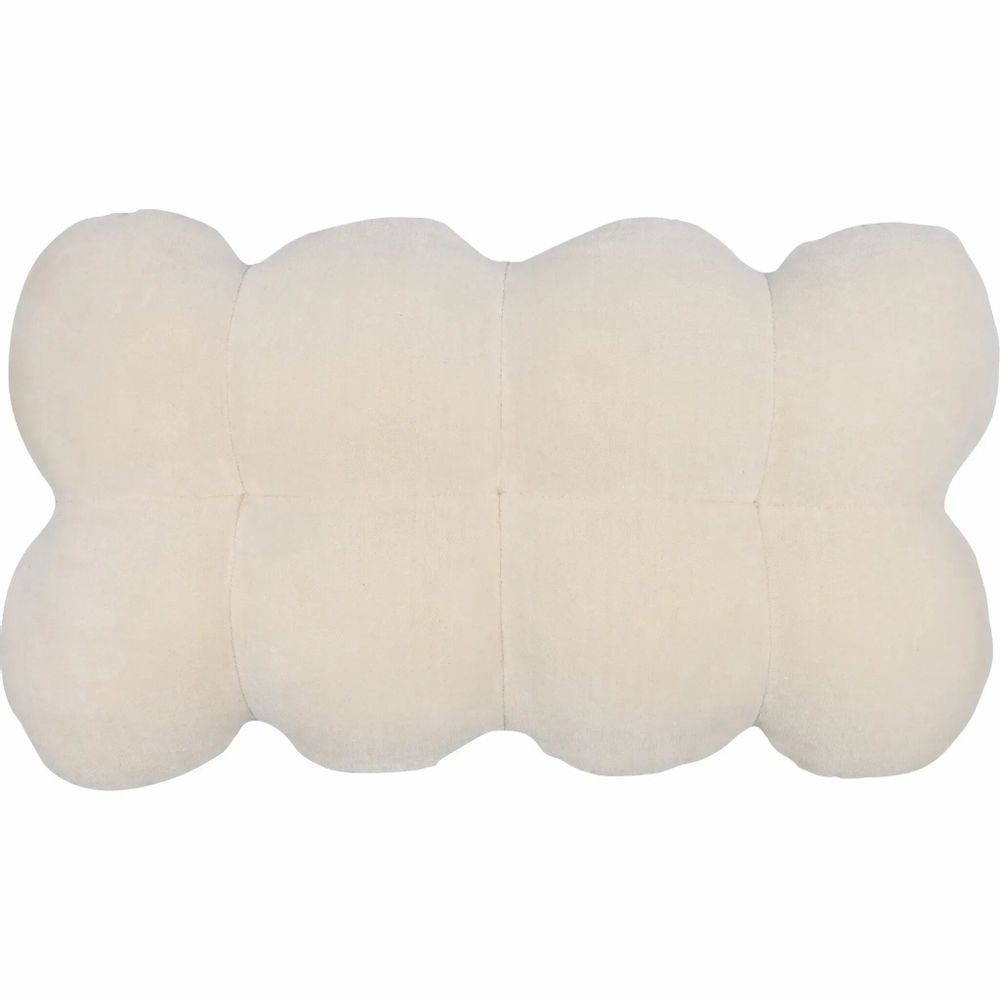 Fabric cushions - Pahka Velvet Cushion Natural White 30x53 cm - PENTIK