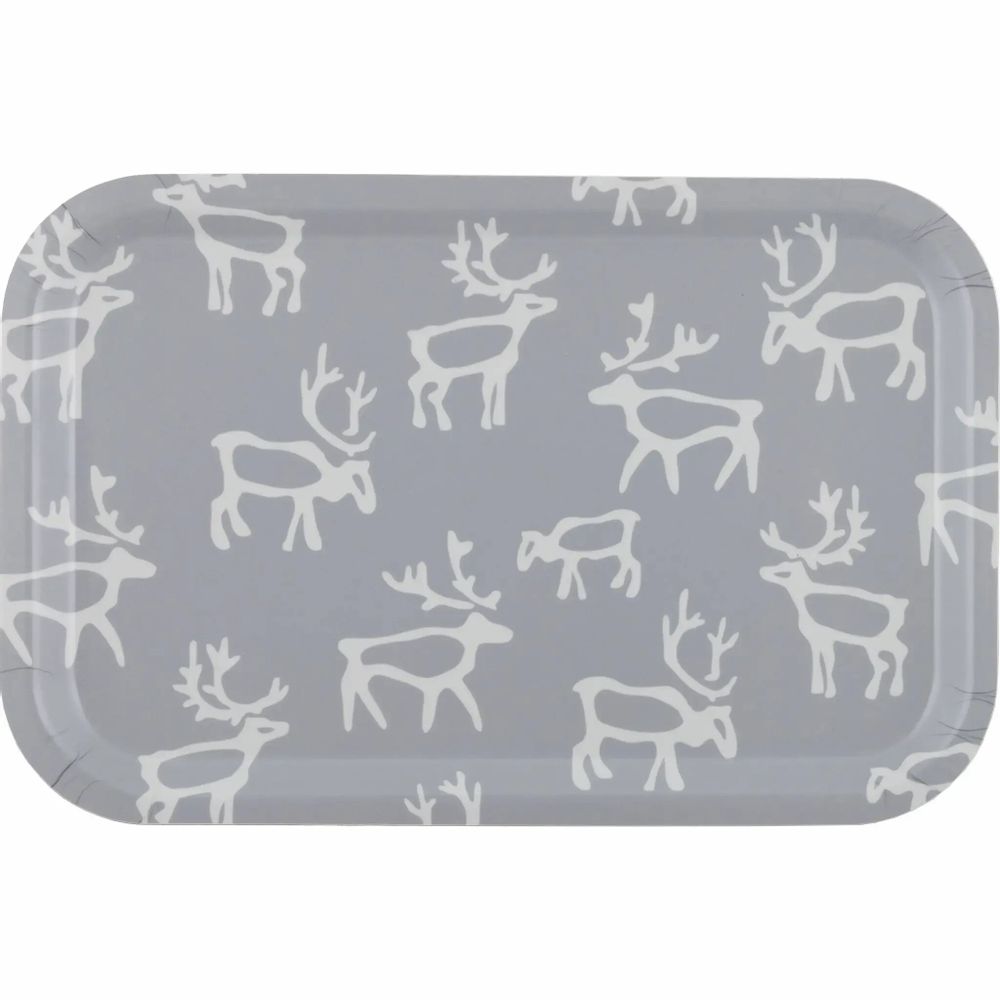 Platter and bowls - Saaga Tray Grey 20x27 cm - PENTIK