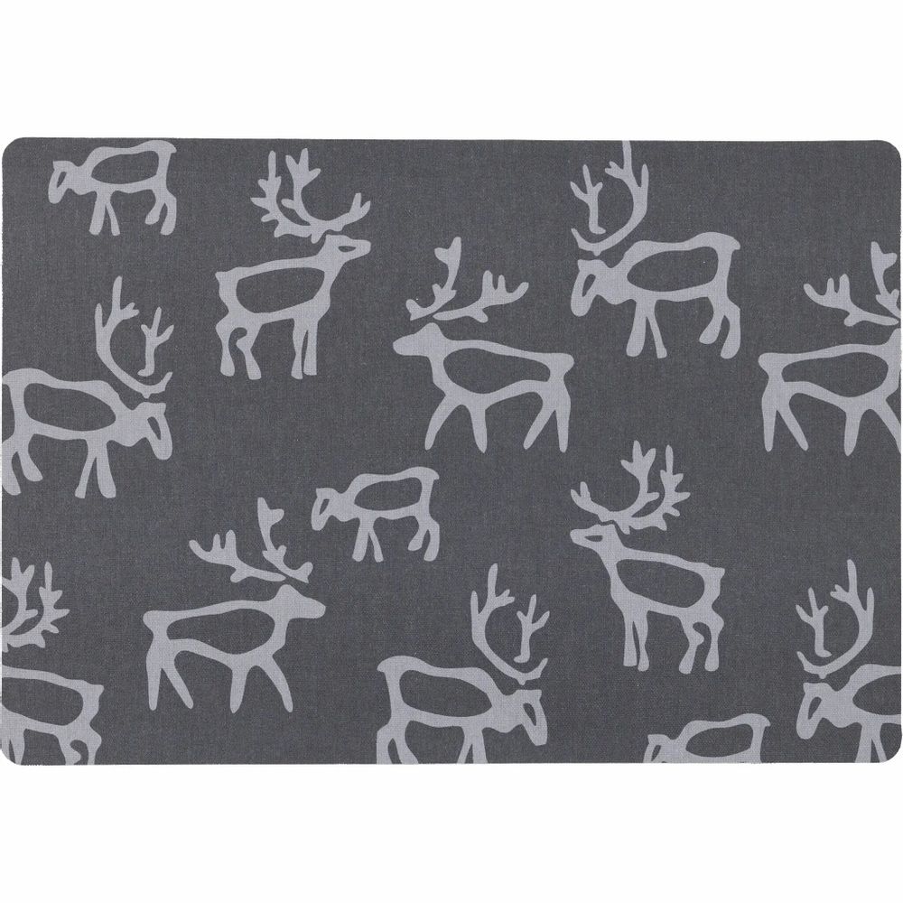 Placemats - Saaga Coated Placemat Cork Grey 30x43 cm - PENTIK