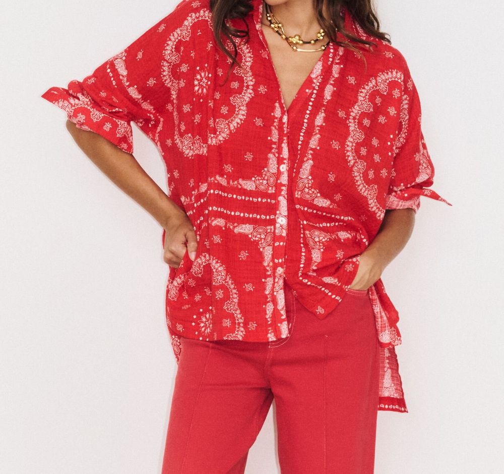 Prêt-à-porter - 9 . CHEMISE ML BANDANA - STELLA FOREST