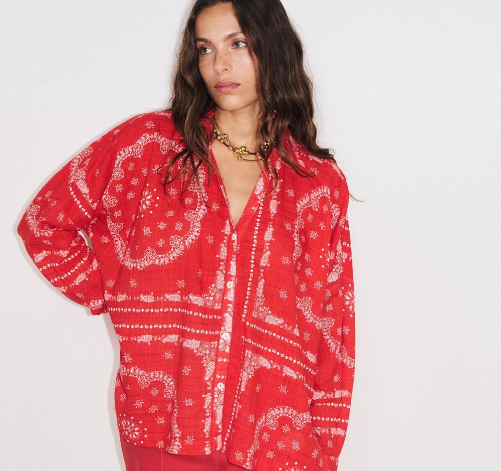Prêt-à-porter - 9 . CHEMISE ML BANDANA - STELLA FOREST