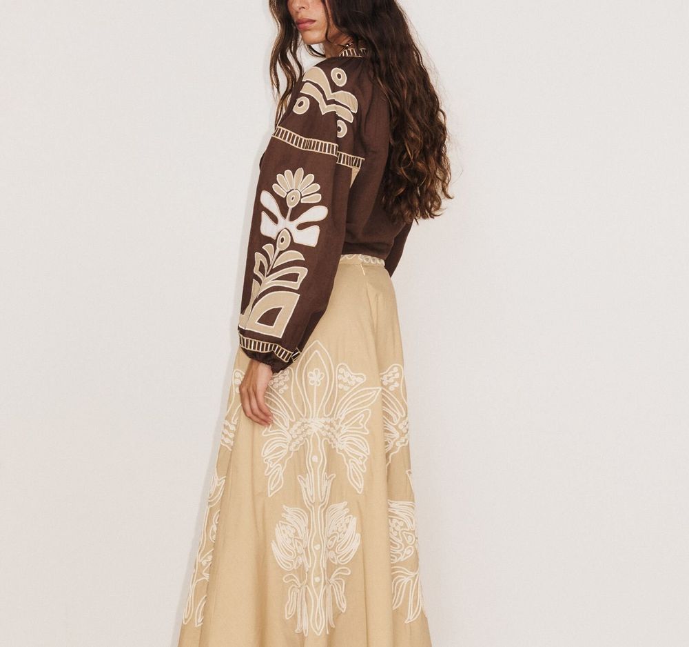 Apparel - 113. ALMA LONG SKIRT - STELLA FOREST