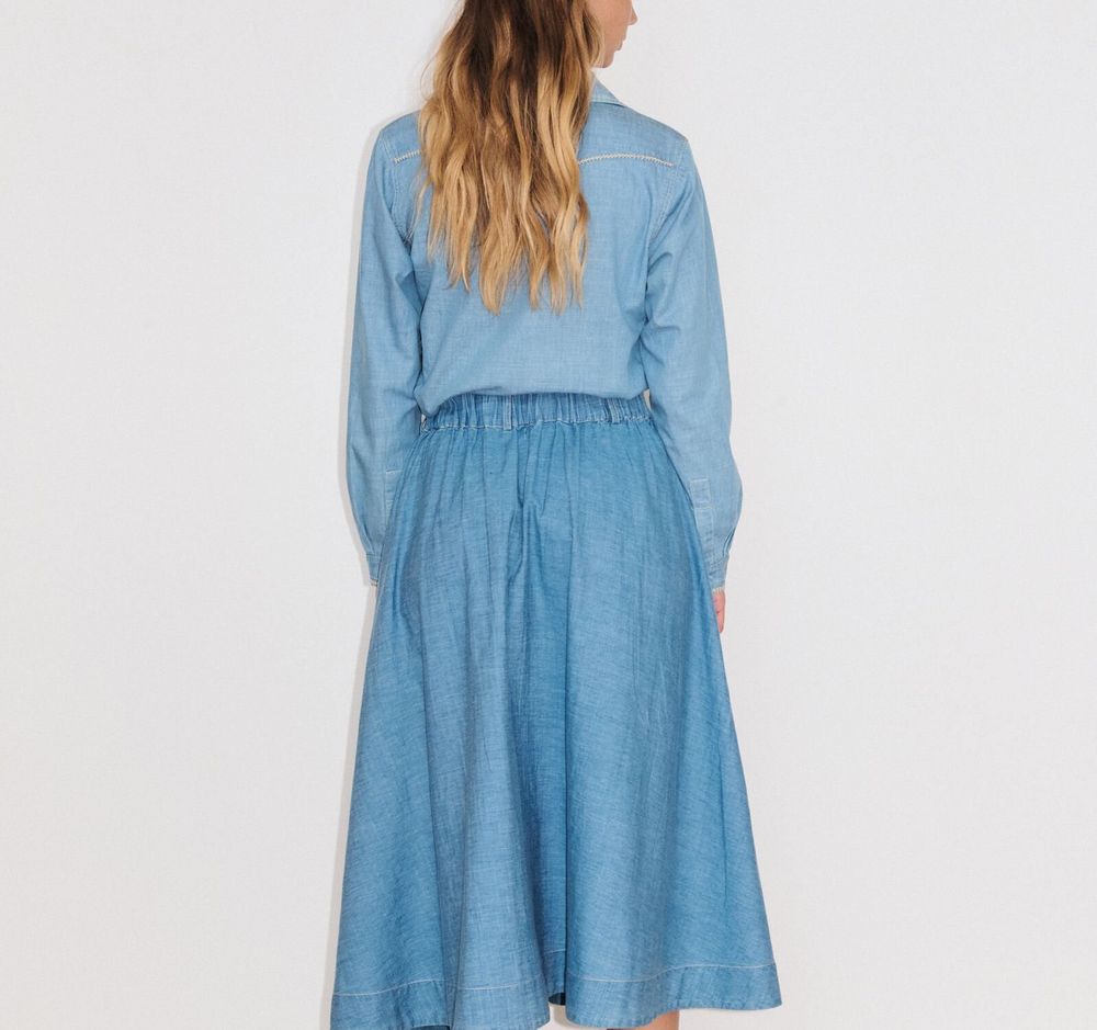Apparel - 118. HELENE MAXI SKIRT - STELLA FOREST