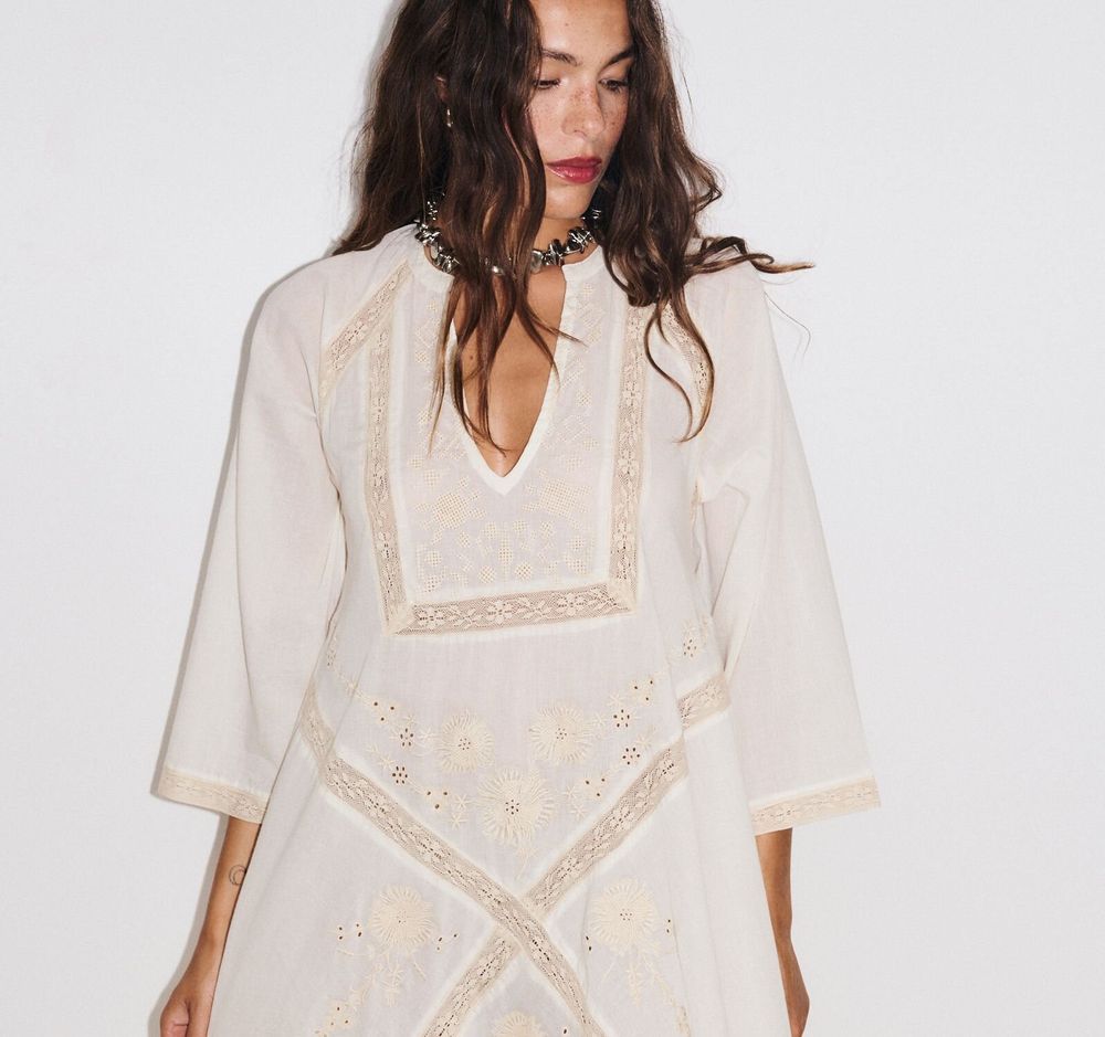Prêt-à-porter - 131 . ROBE LONG 3/4 CARLA - STELLA FOREST