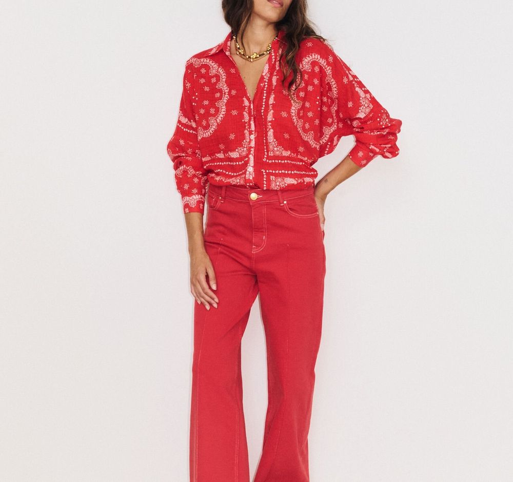 Apparel - 402. JULIETTE WIDE PANTS - STELLA FOREST
