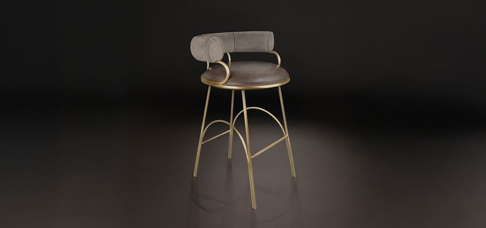 Chairs - Austin Bar Chair Made in Portugal by Pous Studio - PORUS STUDIO