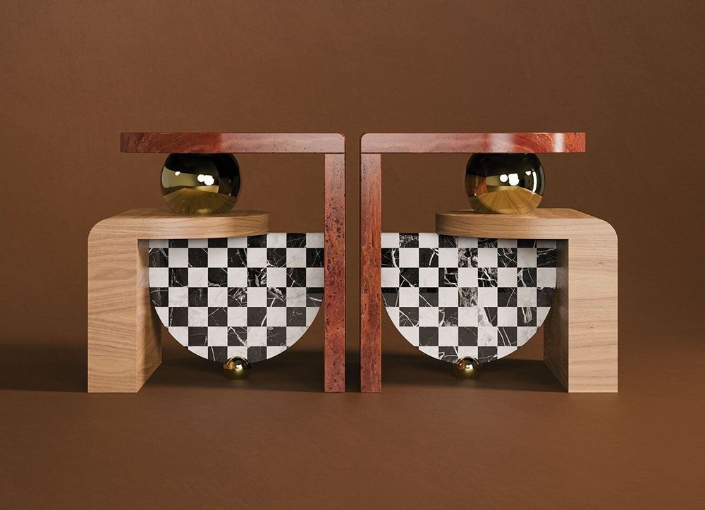 Other tables - Bohld Side Table Made in Portugal by Malabar - MALABAR