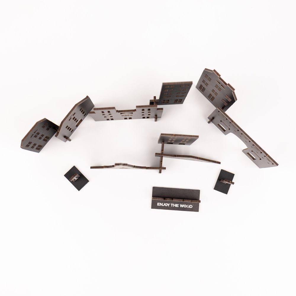 Objets personnalisables - Kit Memory City en bois à faire soi-même - ENJOY THE WOOD