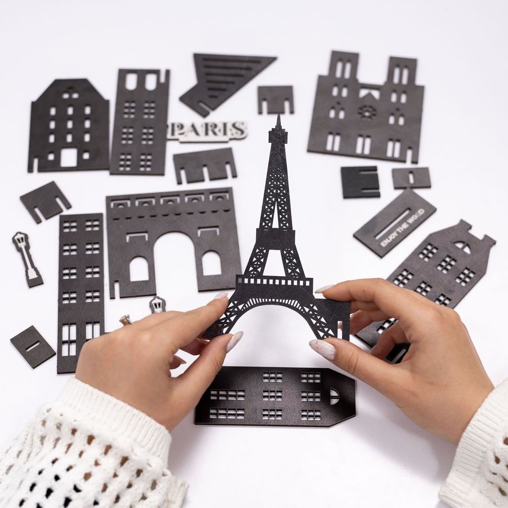 Objets personnalisables - Kit Memory City en bois à faire soi-même - ENJOY THE WOOD