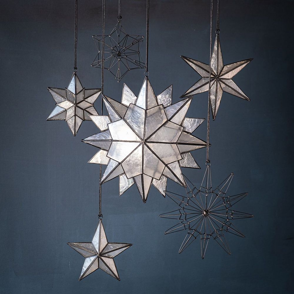 Autres décorations de Noël - Étoile DIMAANO GRANDE en noir ou doré, fabriquée à la main - KLATT OBJECTS