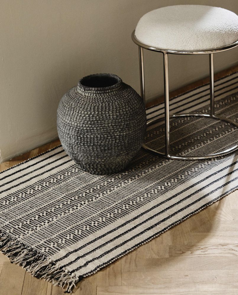 Stools - KOMATI stool - ivory + brown - NORDAL