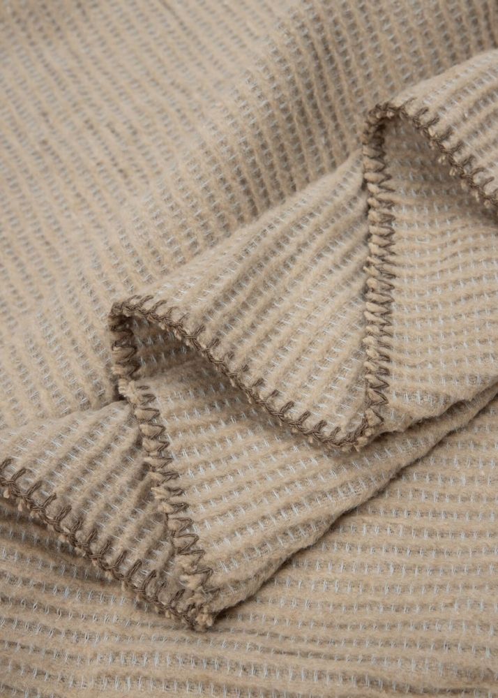 Plaids - Couverture Atlas, 150x200cm, beige - DILIOS
