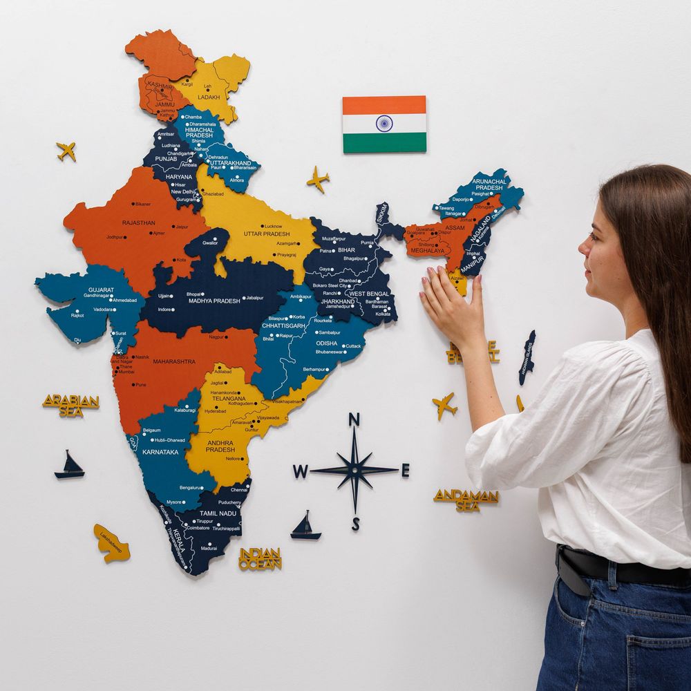 Objets personnalisables - Carte du pays personnalisée - ENJOY THE WOOD